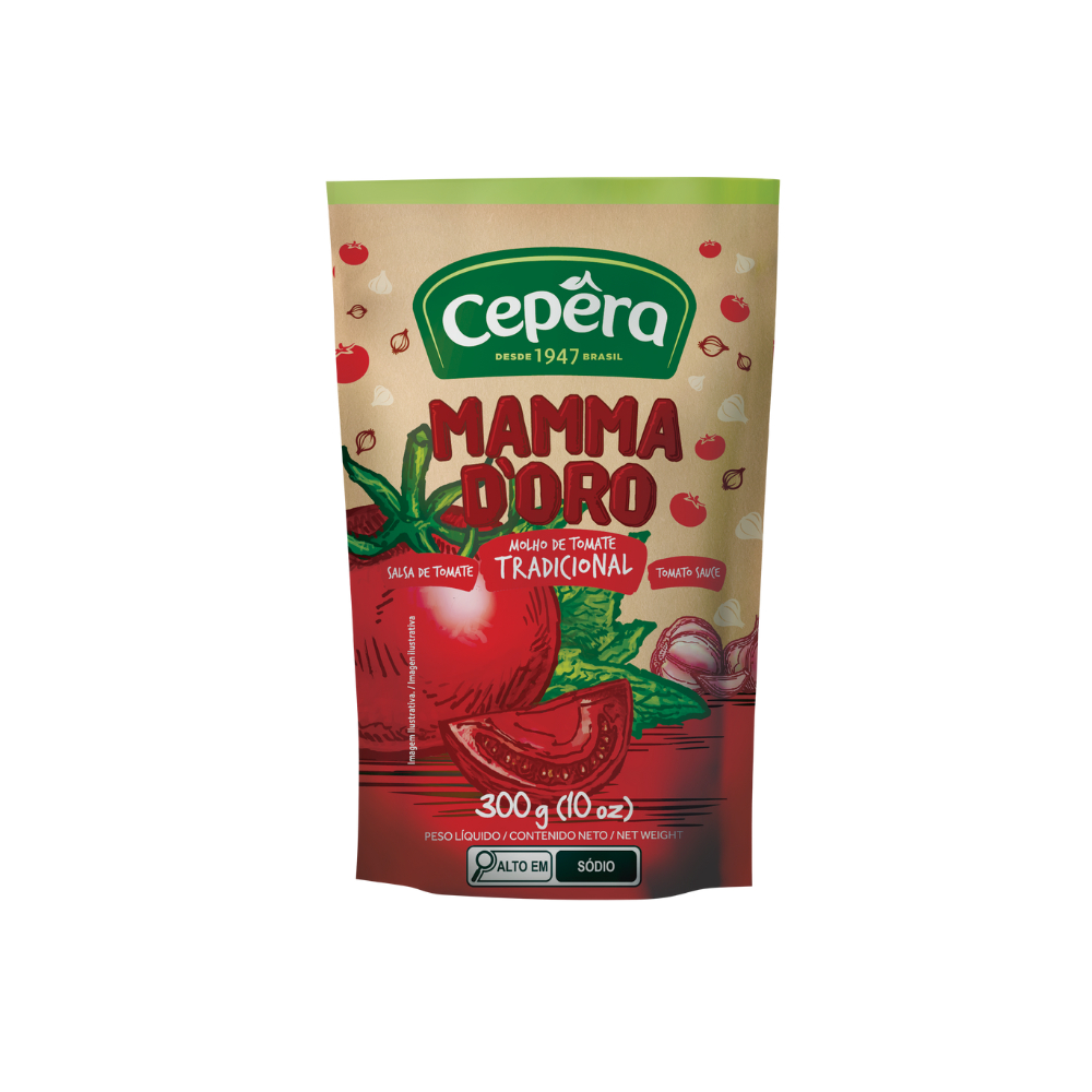 MOLHO TOM CEPERA MAMMA DORO 300G PASSATA