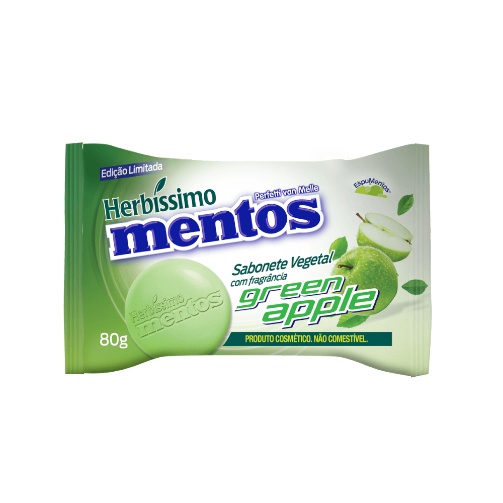 ST VEGETAL HB MENTOS 80G GREEN APPLE