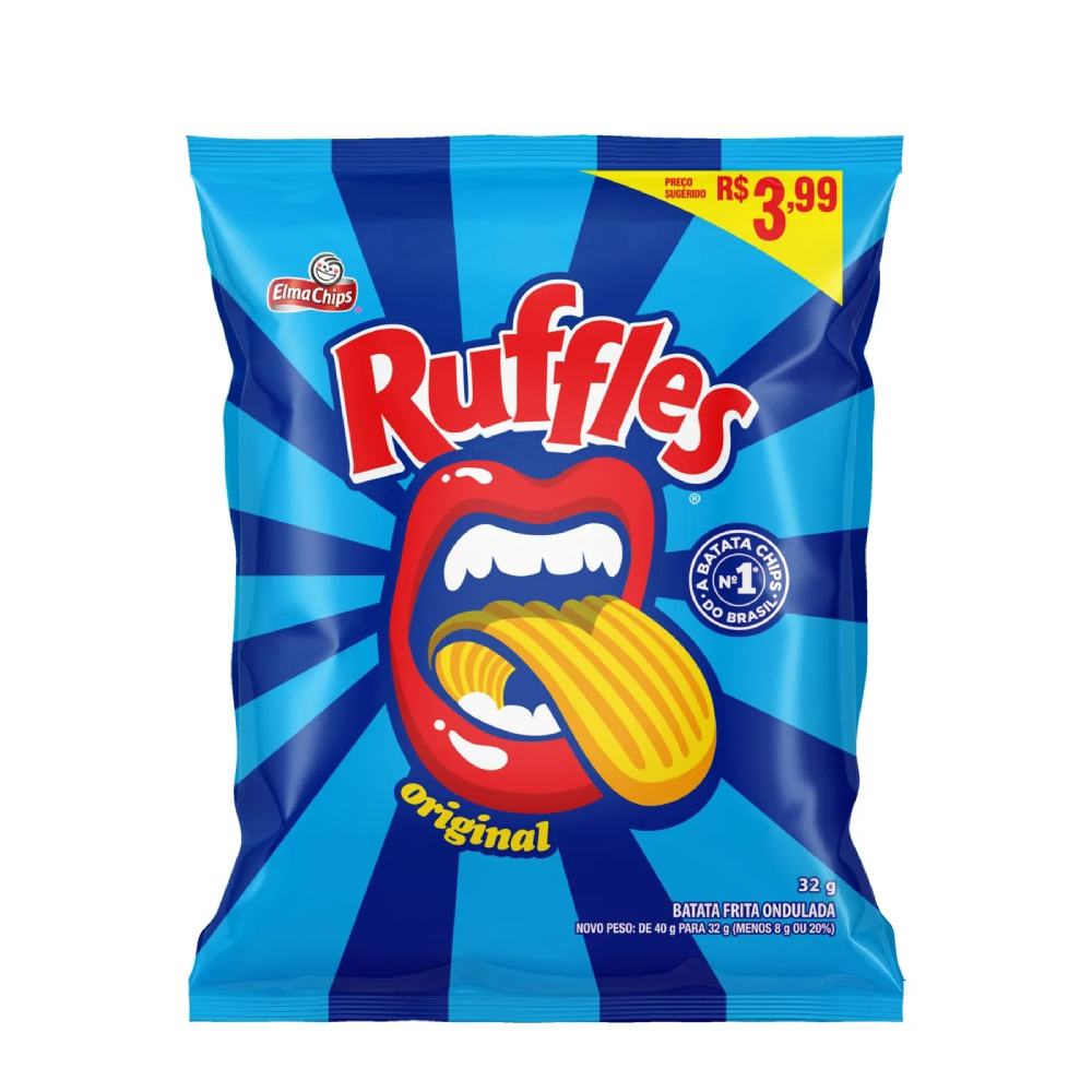 BATATA RUFFLES SALGADA 32G