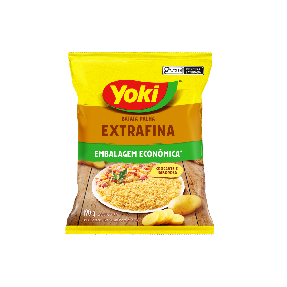BATATA PALHA YOKI 190G EXTRAFINA EB ECON