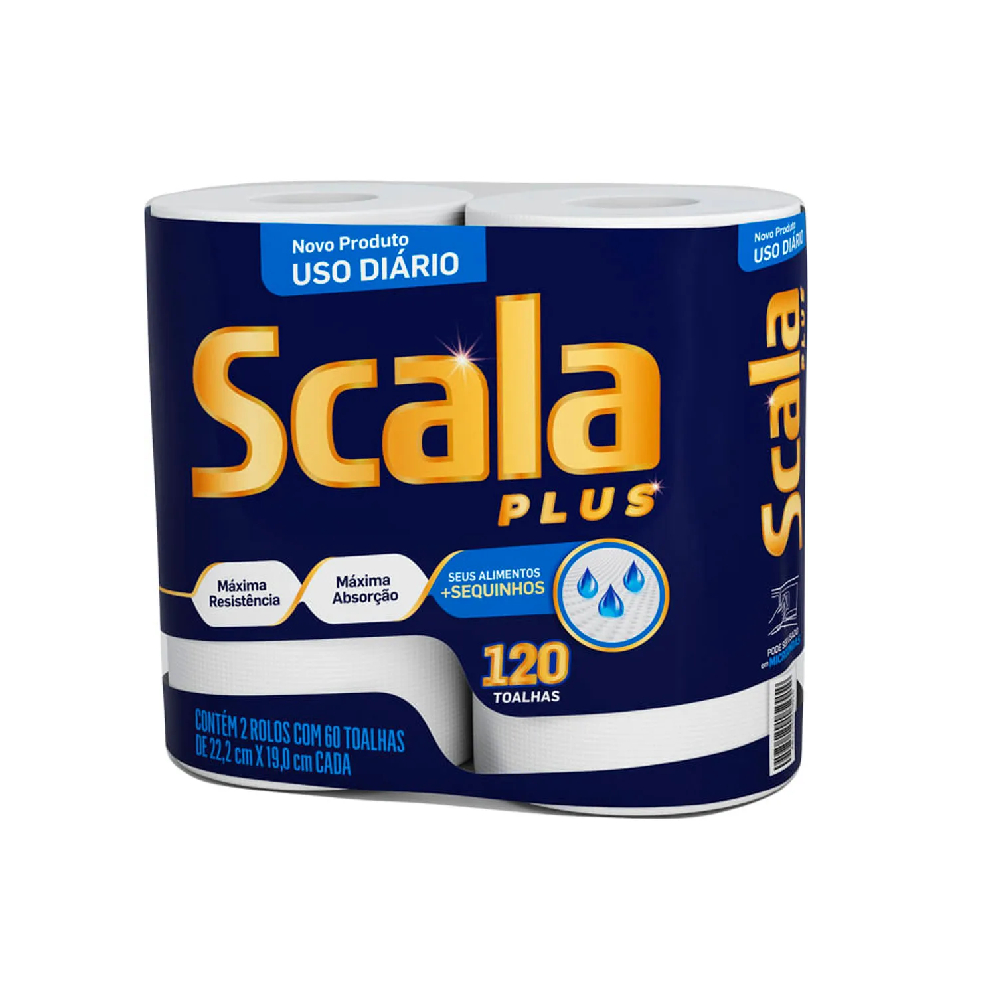 TOALHA DE PAPEL SCALA 120FLS PLUS REG