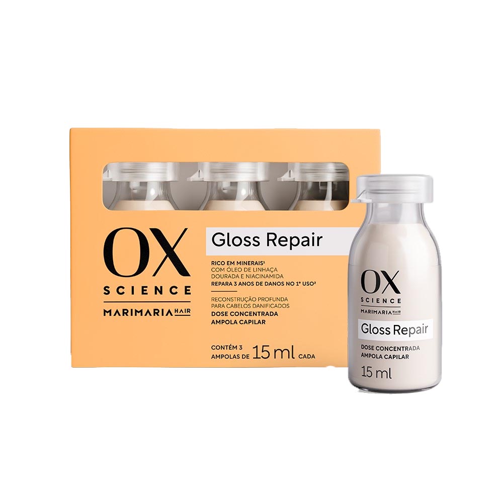 AMPOLA CONC OX SCIENCE 15ML GLOSS REPAIR