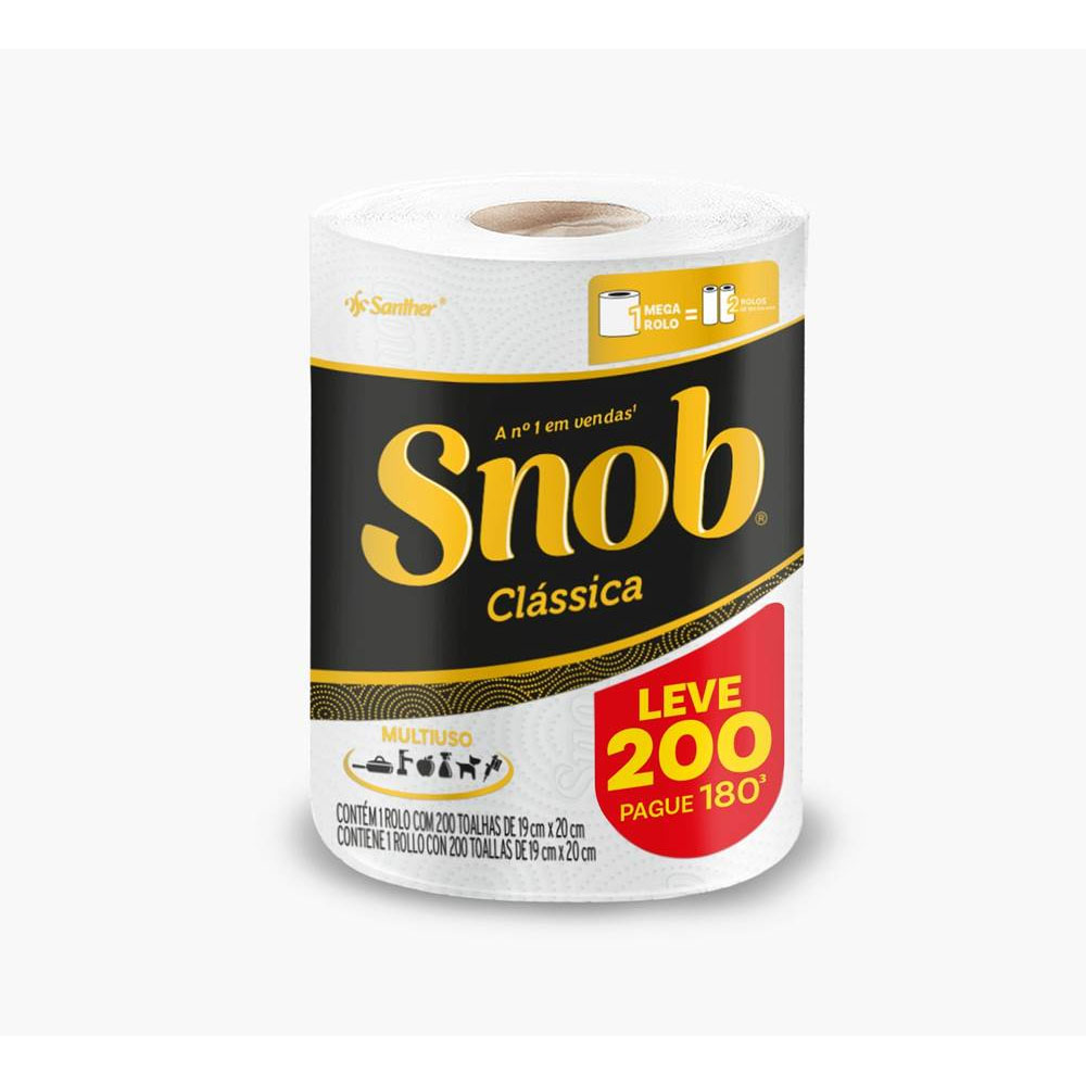 TOALHA DE PAPEL SNOB TNB200 L200 P1800