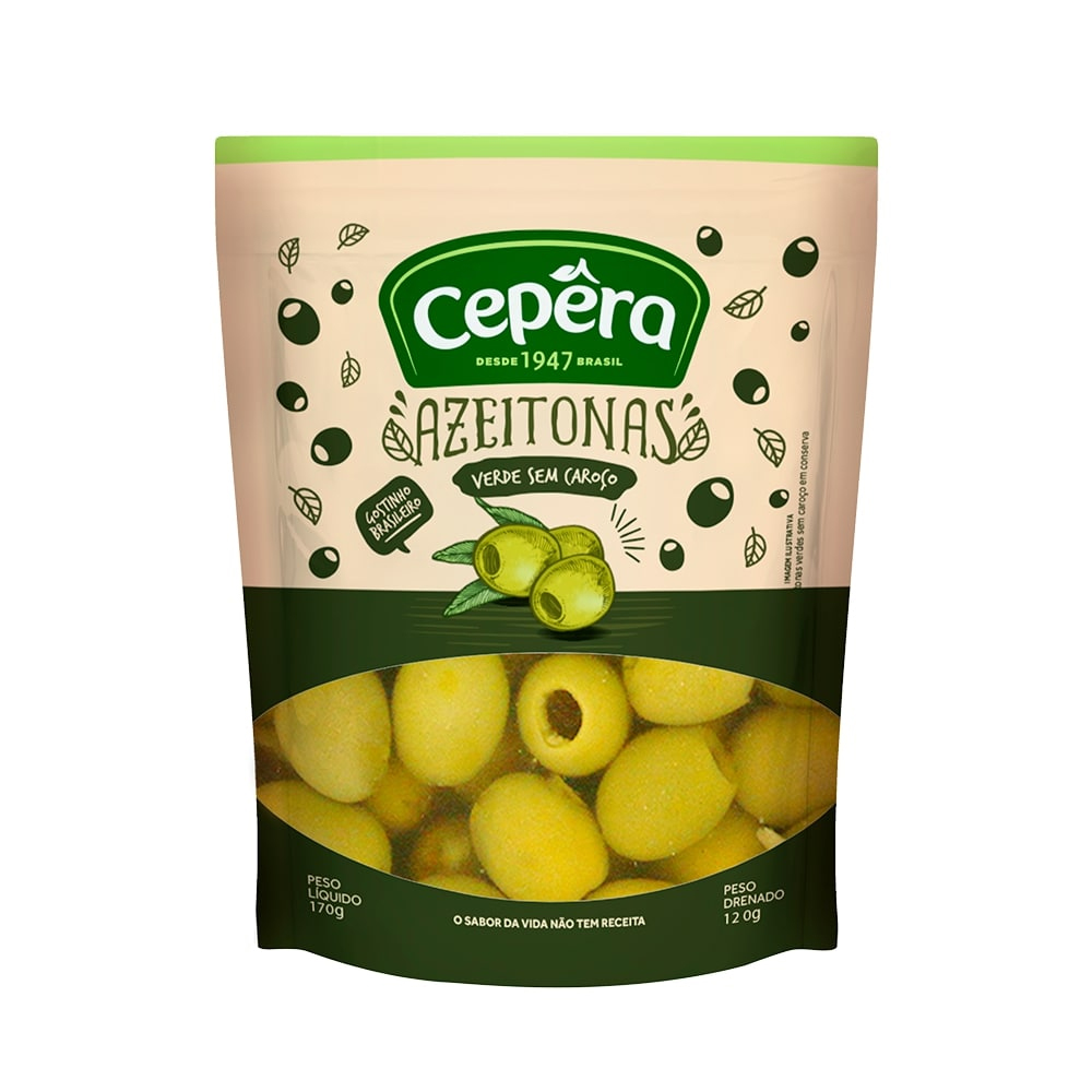 AZEITONA CEPERA 100G VDE S/CAROCO SACHE