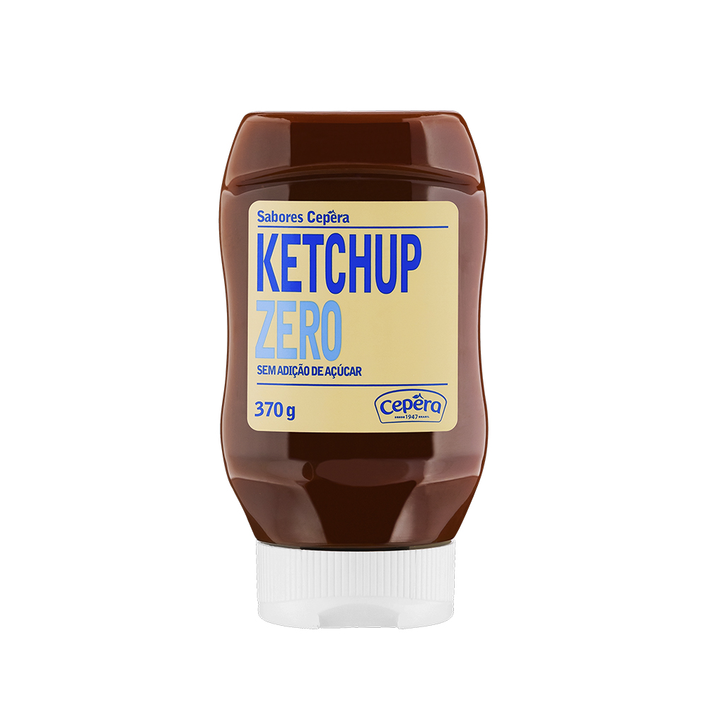 KETCHUP CEPERA 370G ZERO S/AD ACUCAR SQ