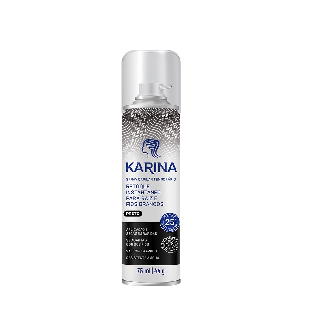 SPRAY DE RETOQUE KARINA 75ML PRETO