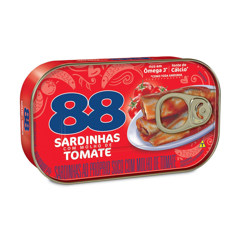 SARDINHA 88 125G MOLHO TOM