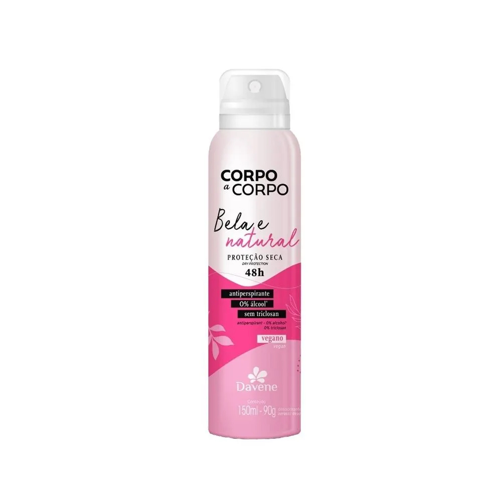 DESODORANTE AERO CORPO A CORPO DAVENE 150ML NATURAL