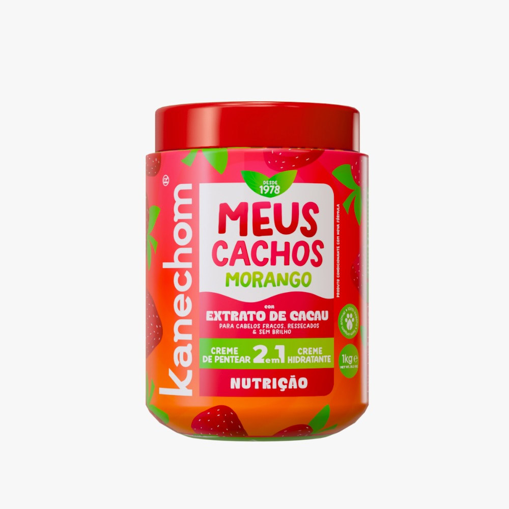 CR KANECHOM 1KG 2 EM 1 MORANGO