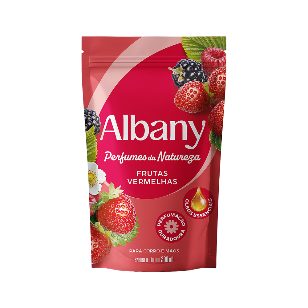 ST LIQ ALBANY 200ML FRUTAS VERMELHAS REFIL
