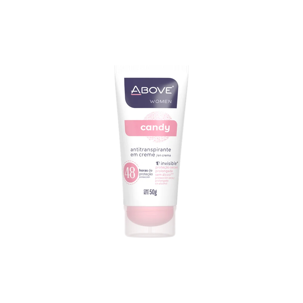 DESODORANTE CREME BISNAGA ABOVE 50G CLAS CANDY