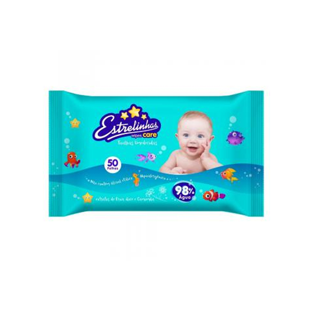 TOALHA UMEDECIDA ESTRELINHA 50FLS