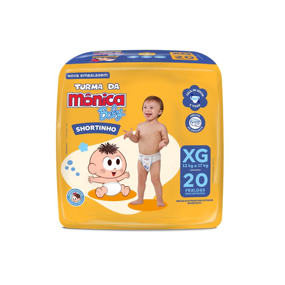 FR DES TURMA DA MÔNICA SHORT JUMBO XG 20UN