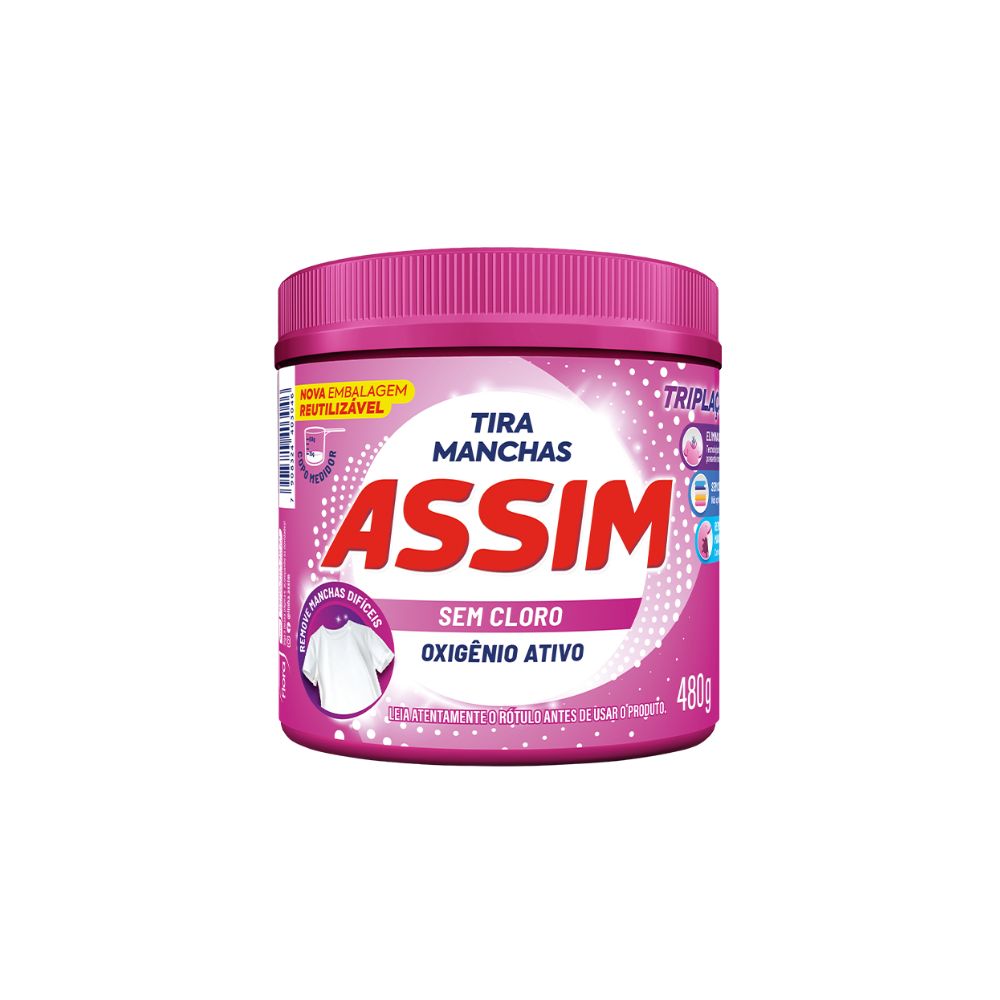 TIRA MANCHAS PO ASSIM 480G POTE