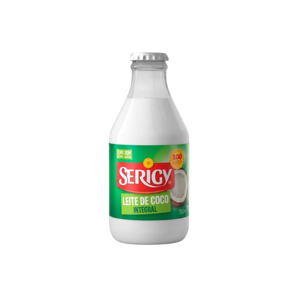 LEITE COCO SERIGY 200ML INTEGRAL VIDRO
