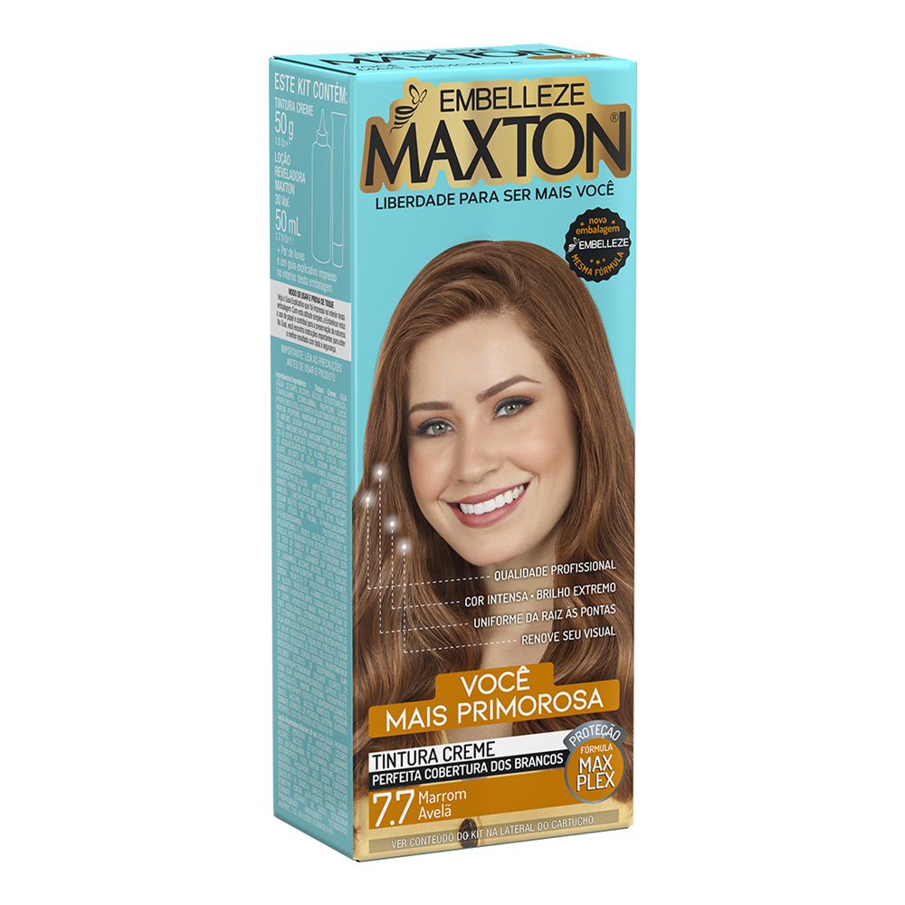 TINT MAXTON KIT PRAT 7.7 MARRON CINTILA Playvender Distribuidora RJ
