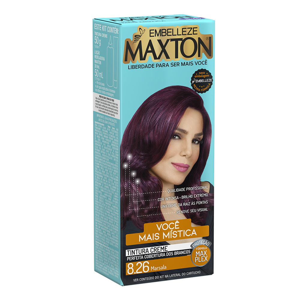 TINT MAXTON KIT PRAT 8.26 VERM MARSALA