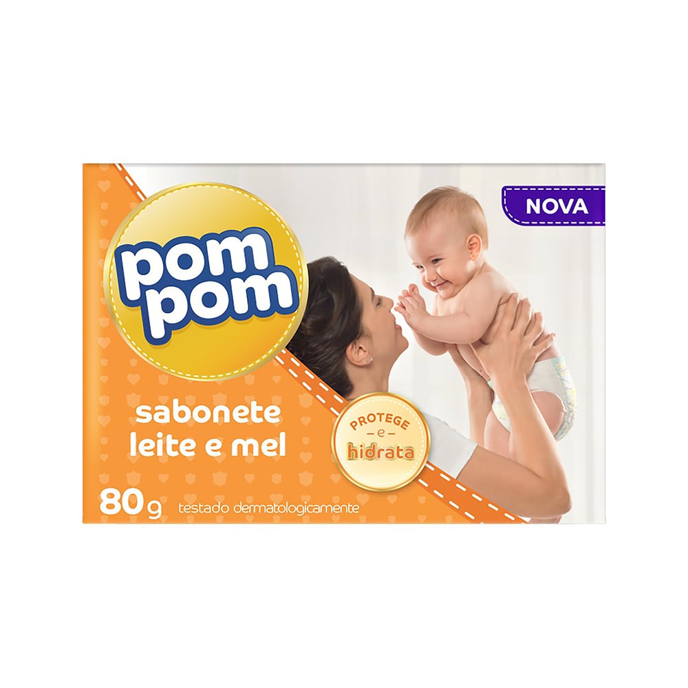 ST POMPOM 80G INF LEITE E MEL