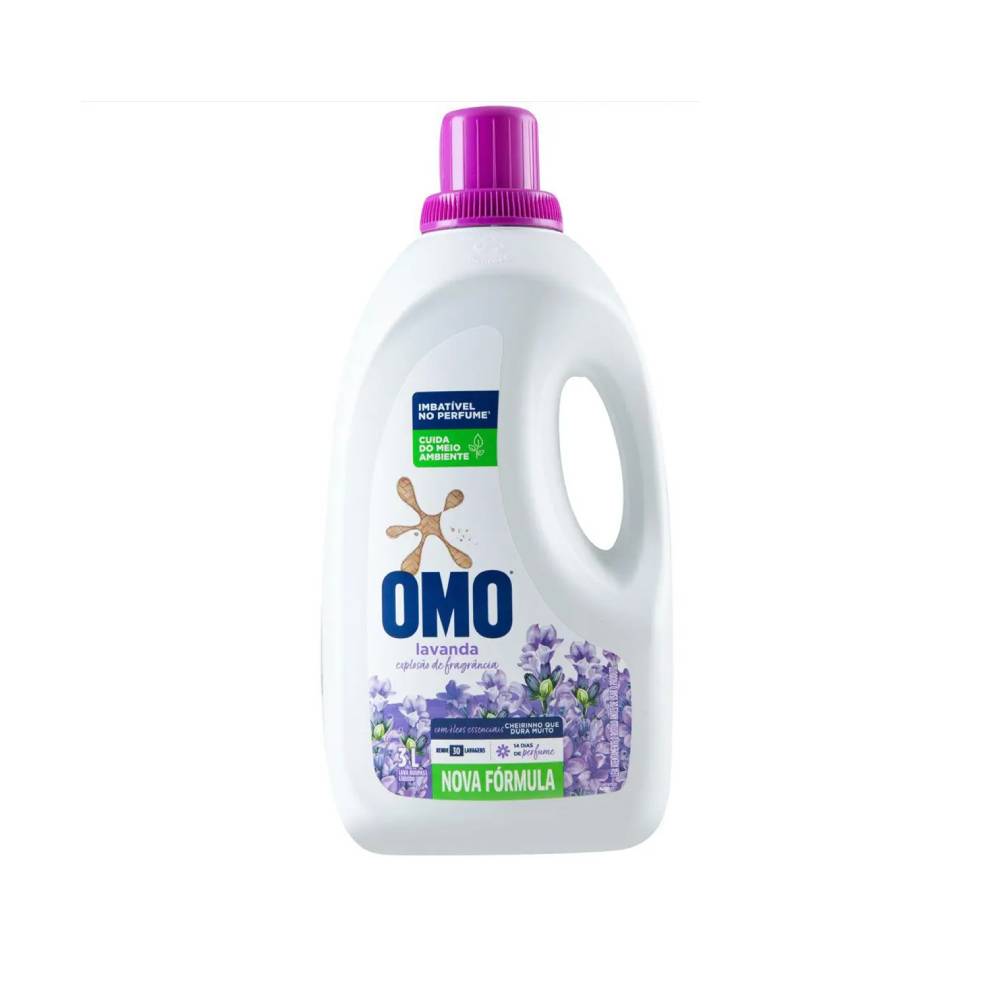 LAVA ROUPAS OMO 3L LAVAGEM PERFEITA LAVANDA