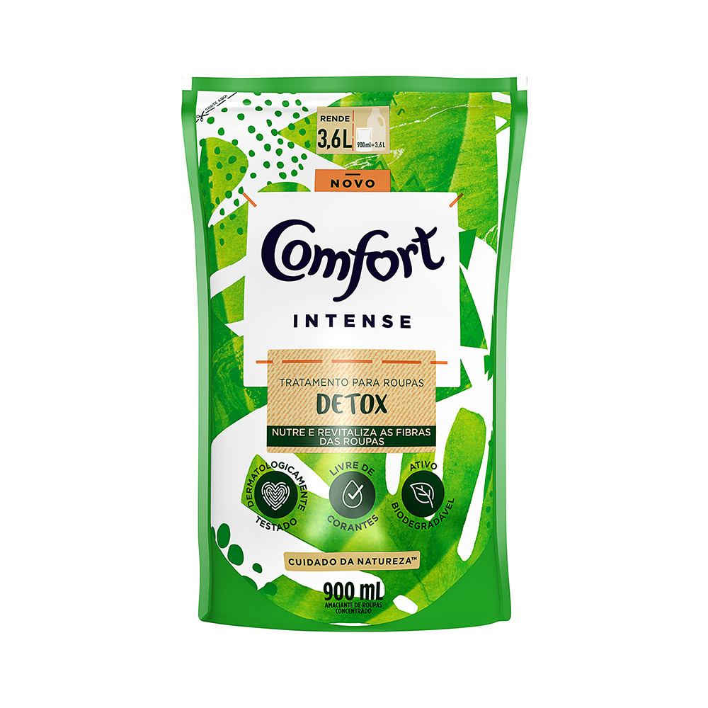 AMAC COMFORT 900ML DETOX CUIDADO DA NATUREZA REFIL