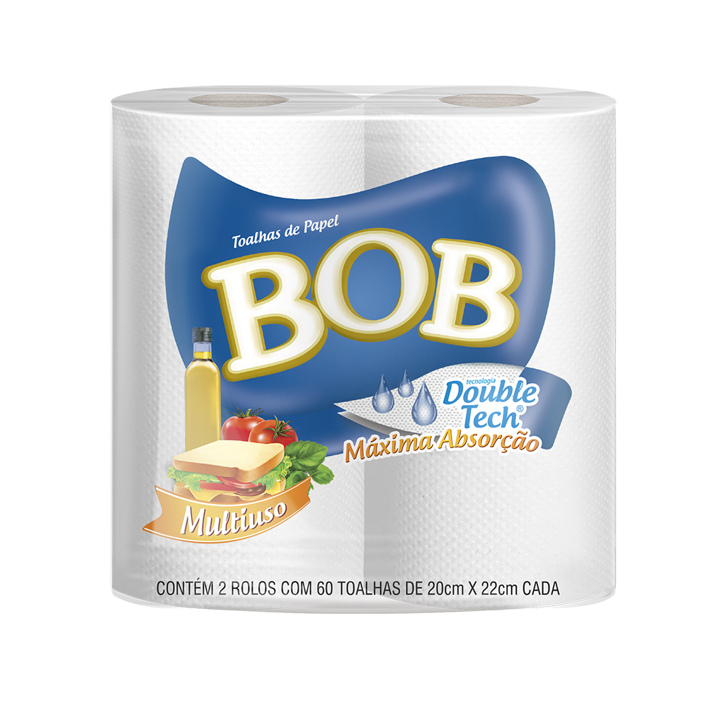TOALHA DE PAPEL BOB FOLHA DUPLA 120FS