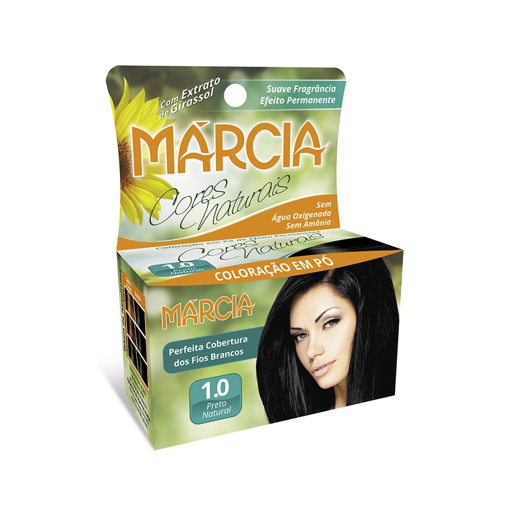 TINT EM PO MARCIA 1.0 12G PRETO NATURAL