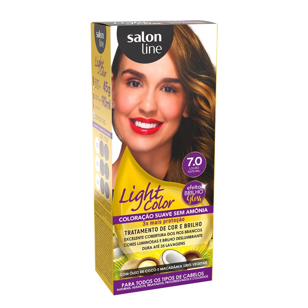 TINT LIGHT COLOR S LINE PROF 7.0 LOURO NATURAL