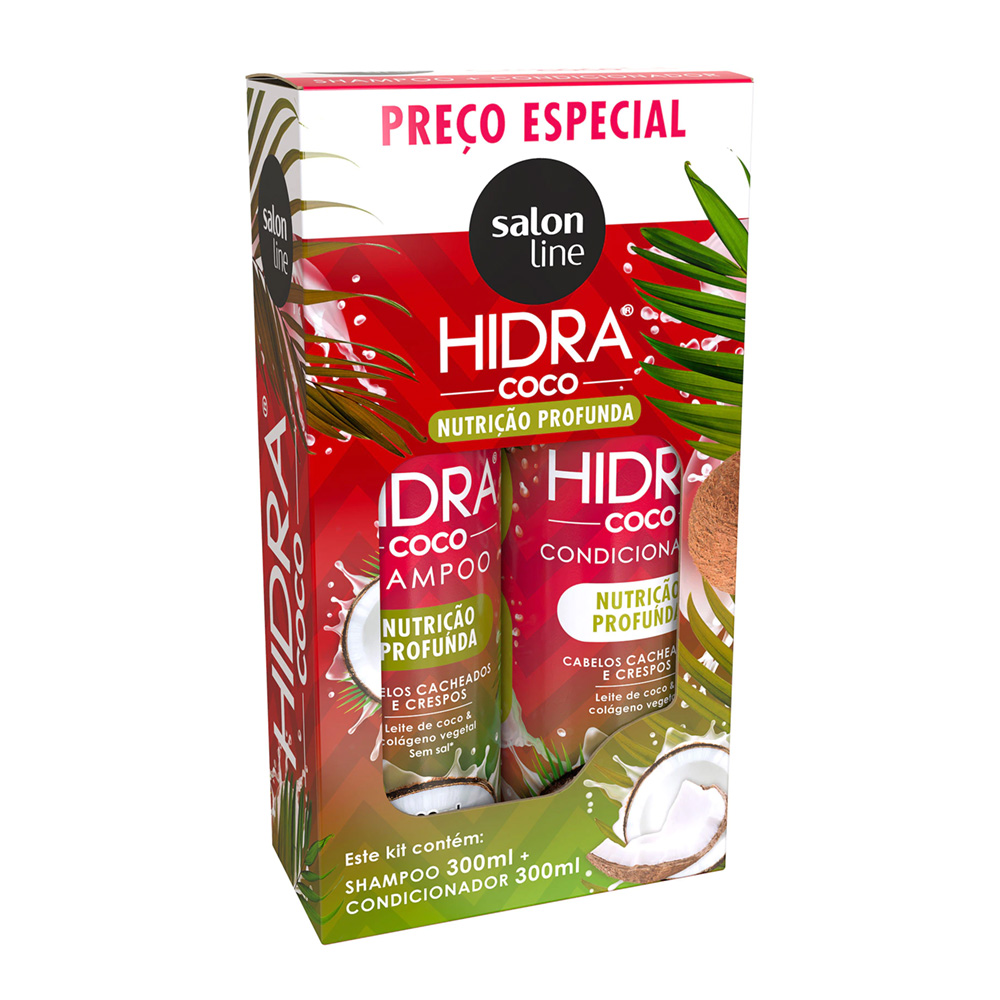 KIT SH+COND S LINE 300ML HIDRA COCO