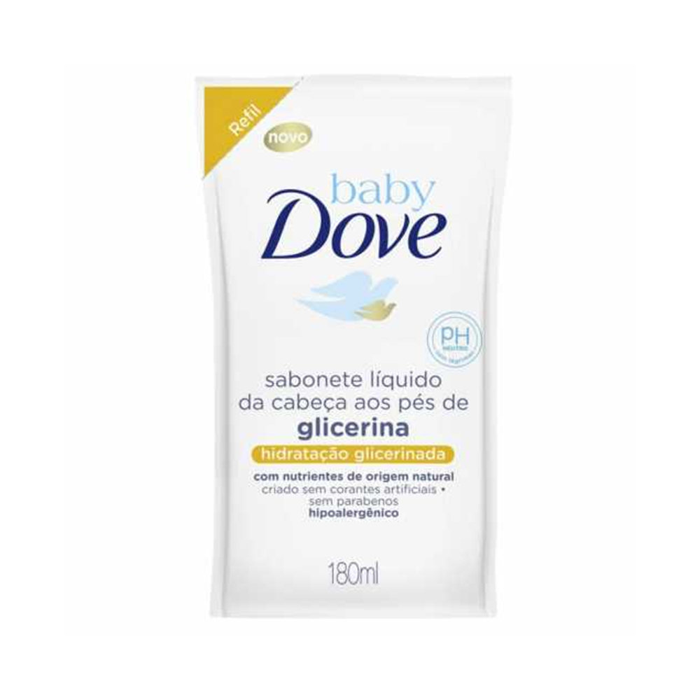 ST LIQ DOVE BABY 180ML HIDRAT GLIC REF