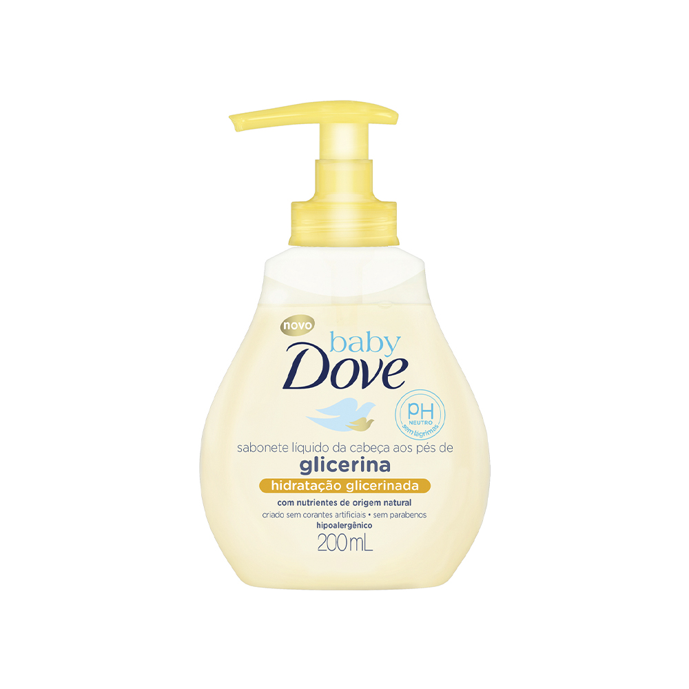 ST LIQ DOVE BABY 200ML HIDRAT GLIC 