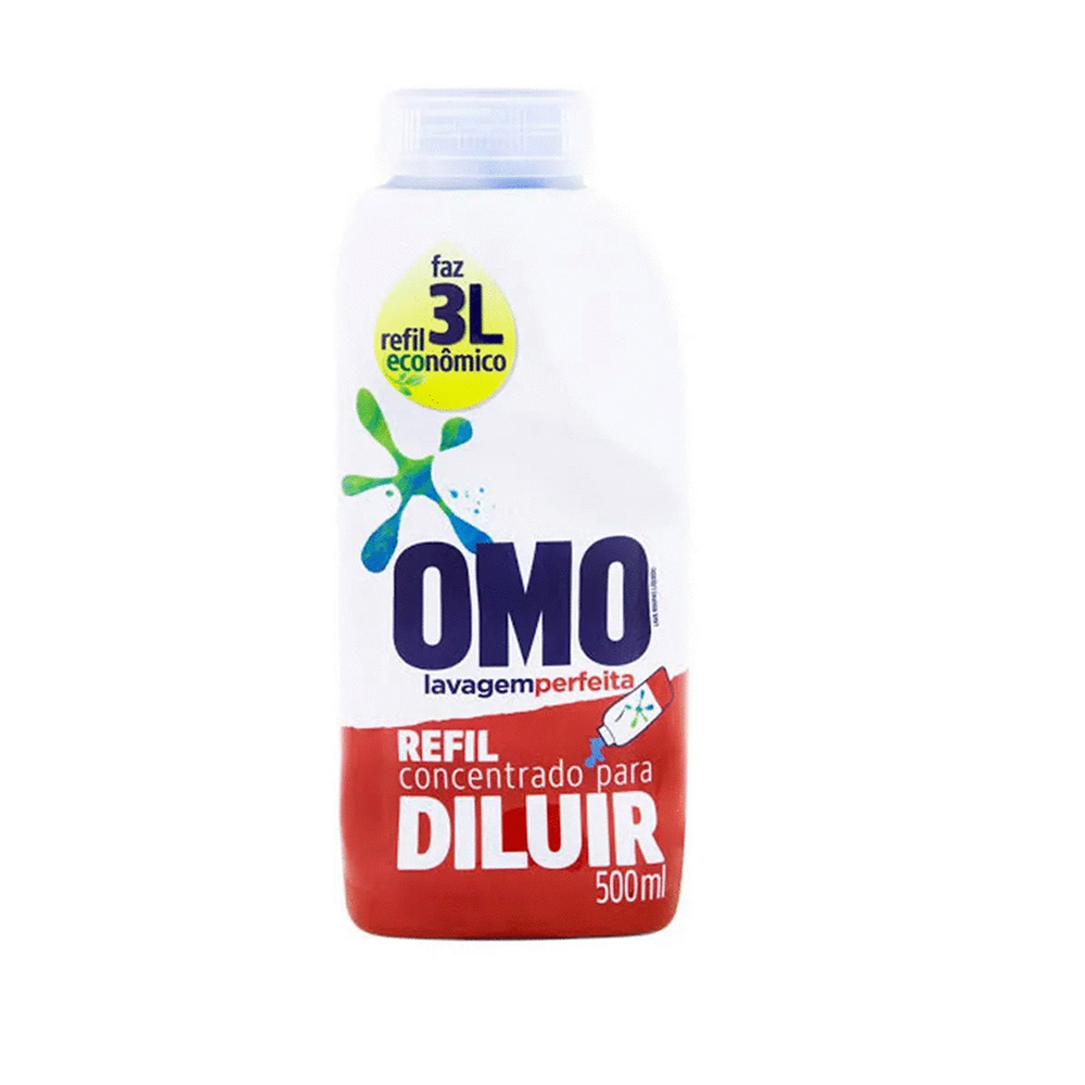 LAVA ROUPAS OMO 500ML CONC P DILUIR REF