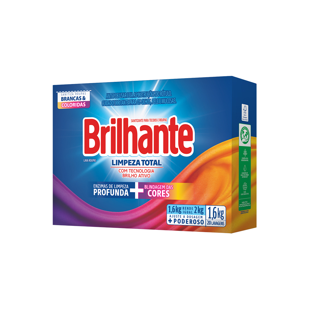 DET PO BRILHANTE 1.6KG LIMP TOTAL CART