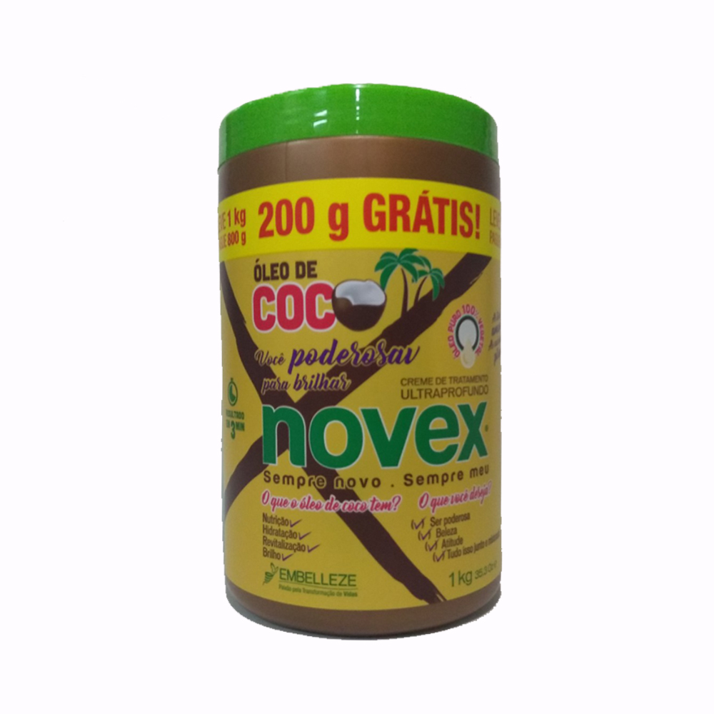 CR TRAT NOVEX 1KG OLEO COCO GTS 200G