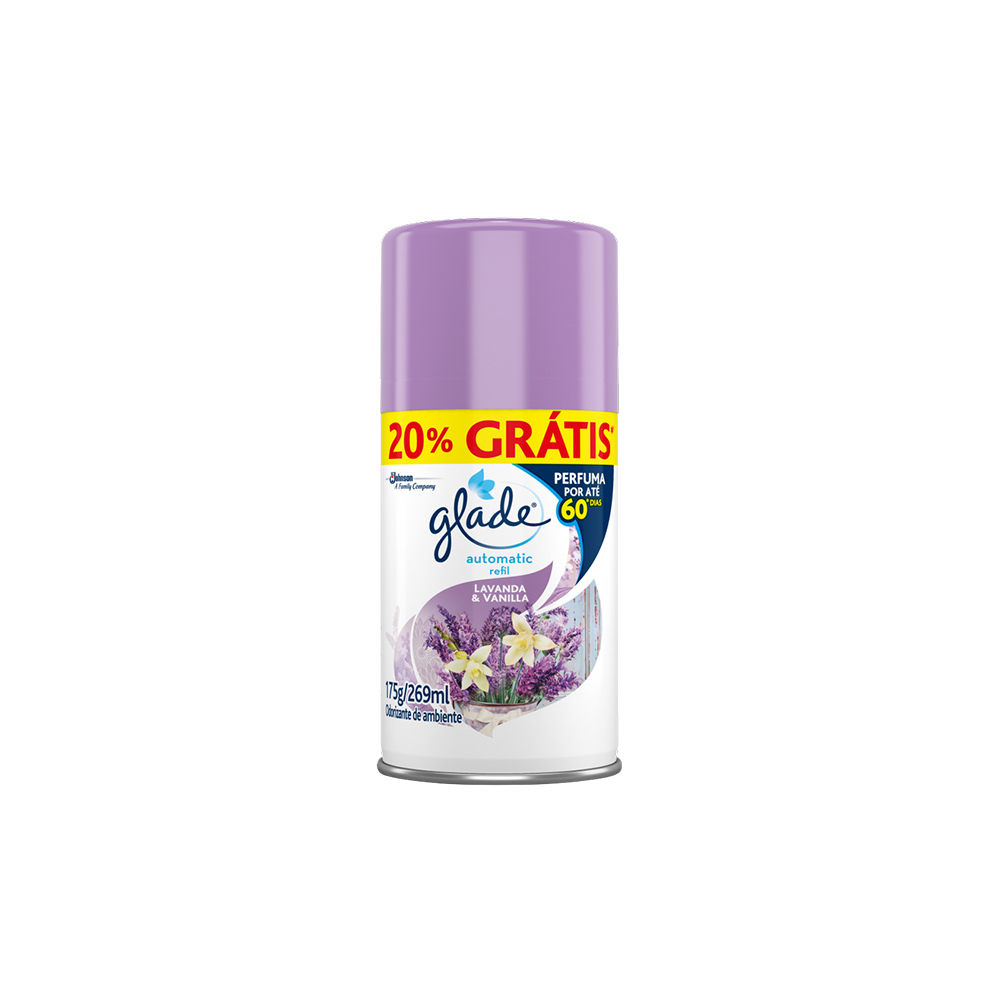 ODORIZ GLADE AUTOM 269ML LAV&V  ESP REF