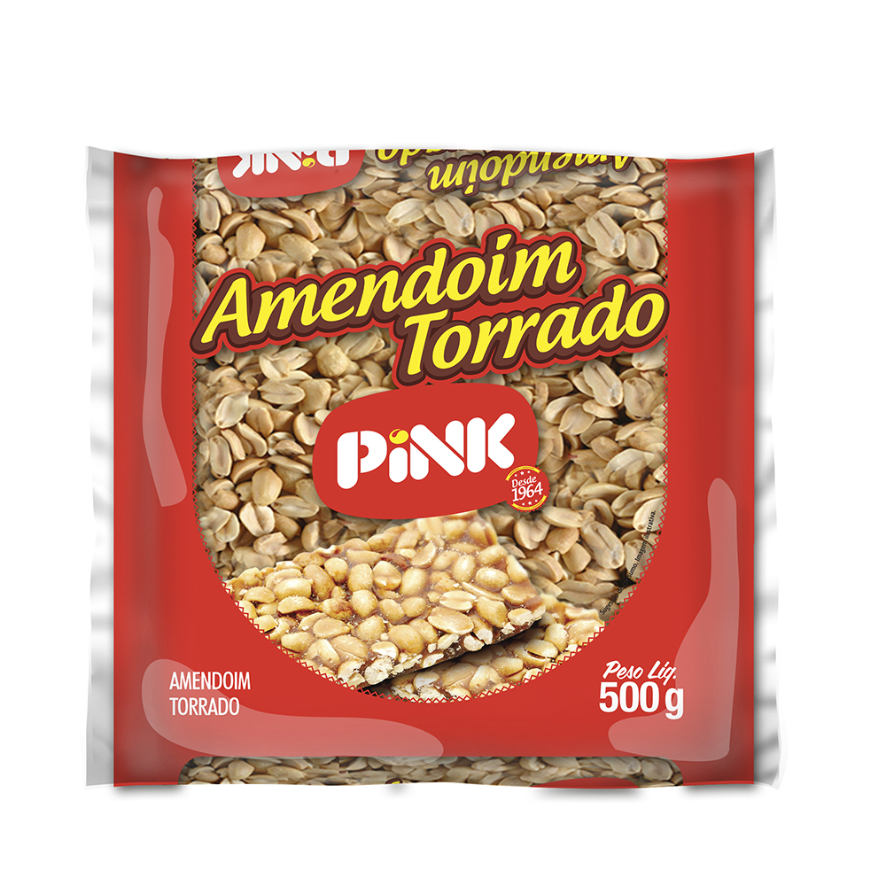 AMENDOIM PINK 500G TORRADO 