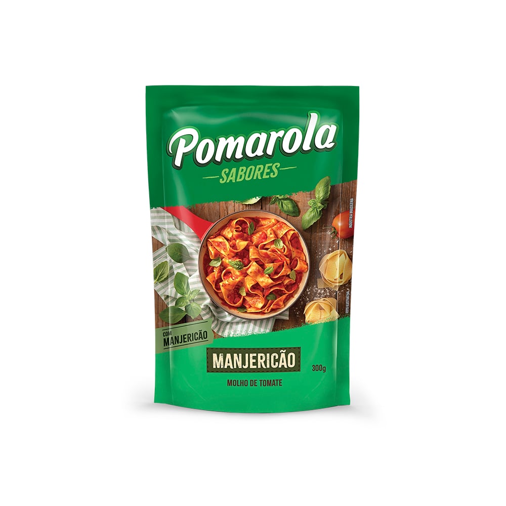 MOLHO POMAROLA 300G MANJERICAO SC