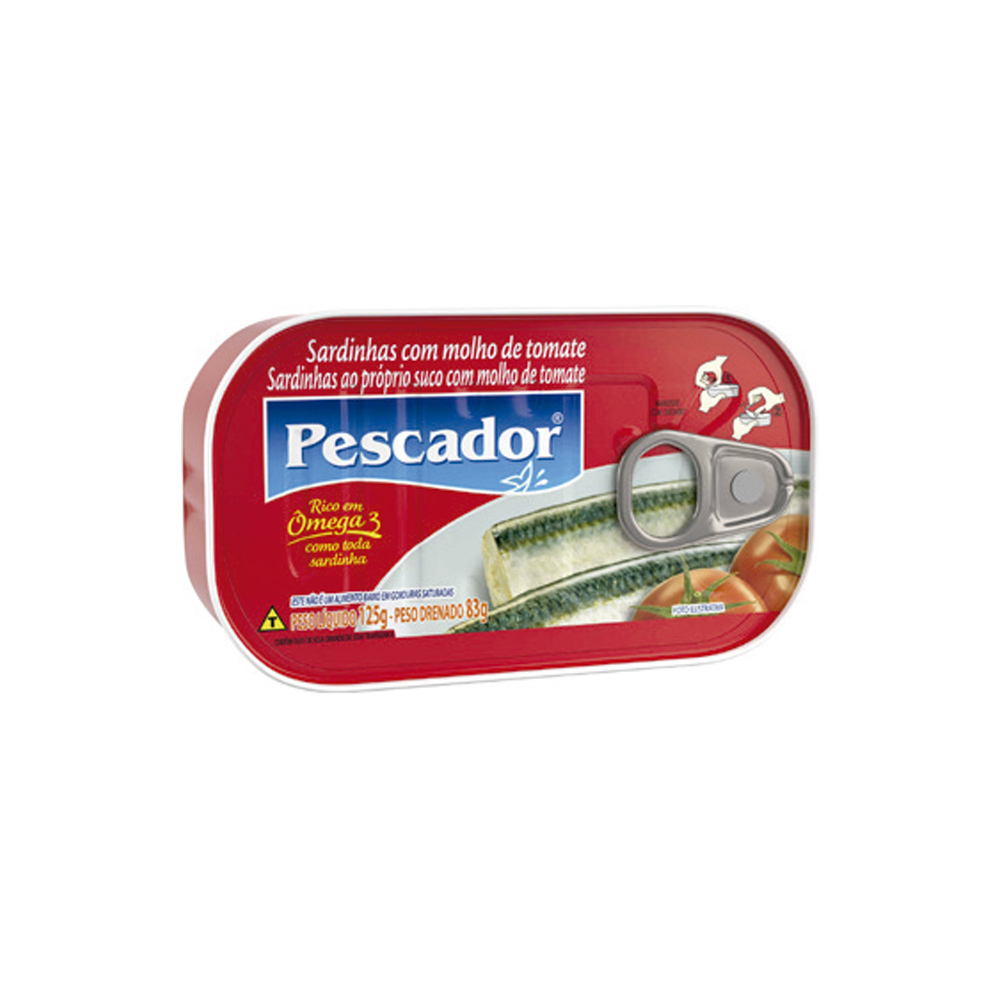 SARDINHA PESCADOR 125G TOMATE