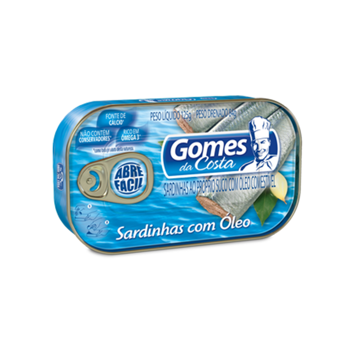 SARDINHA GOMES DA COSTA 125G OLEO 