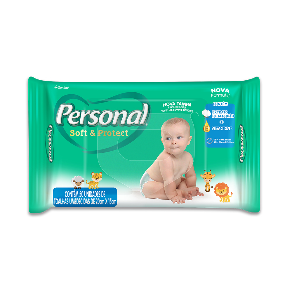 TOALHA PERSONAL BABY 12X50UN