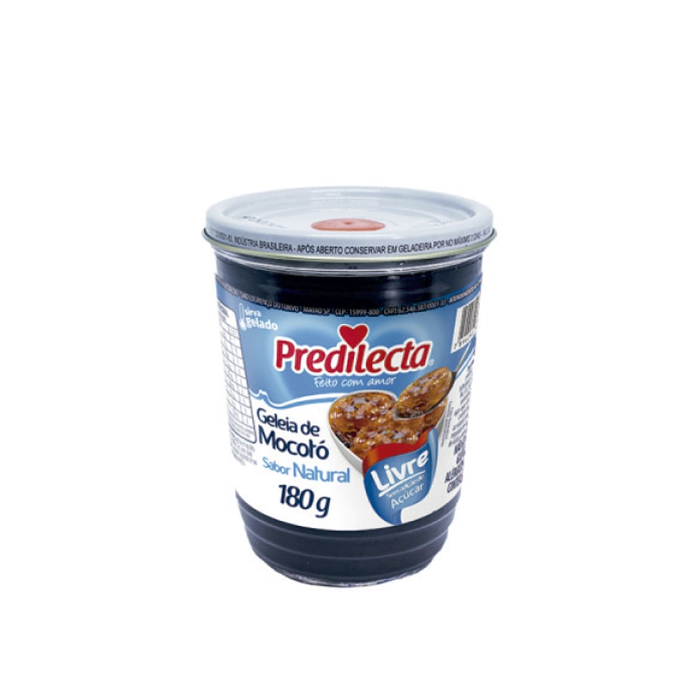 GELEIA MOCOTO PREDILECTA 180G NATURAL VIDRO